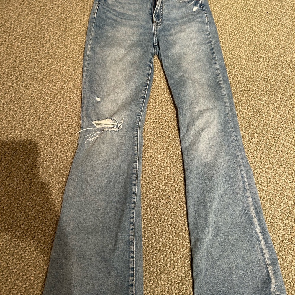 GAP Blue Flare Wide Leg Jeans